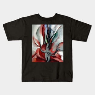 High Resolution Autumn Trees The Maple by Georgia O'Keeffe Kids T-Shirt